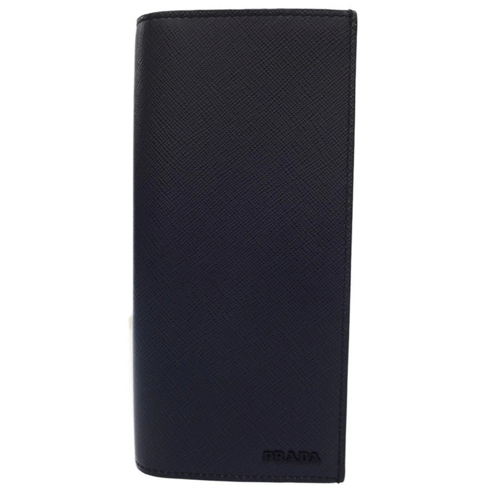 Prada Leather Bi fold Long Wallet